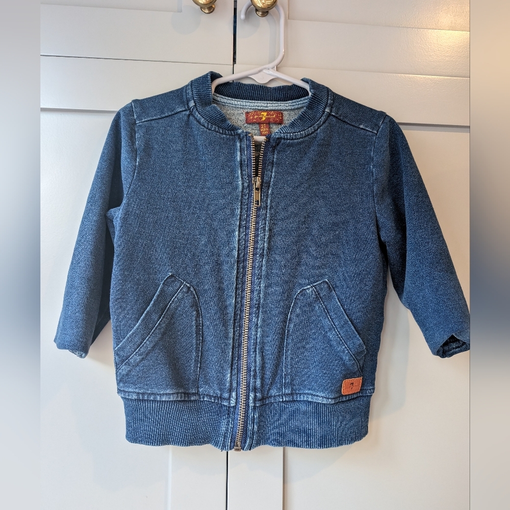 7 for all mankind zip up jacket